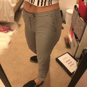 Banana republic pants grayish blue and white